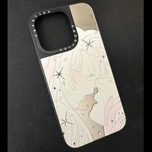 Casetify iPhone 14 Pro - Mirror Case MagSafe Compatible - Silver on Black